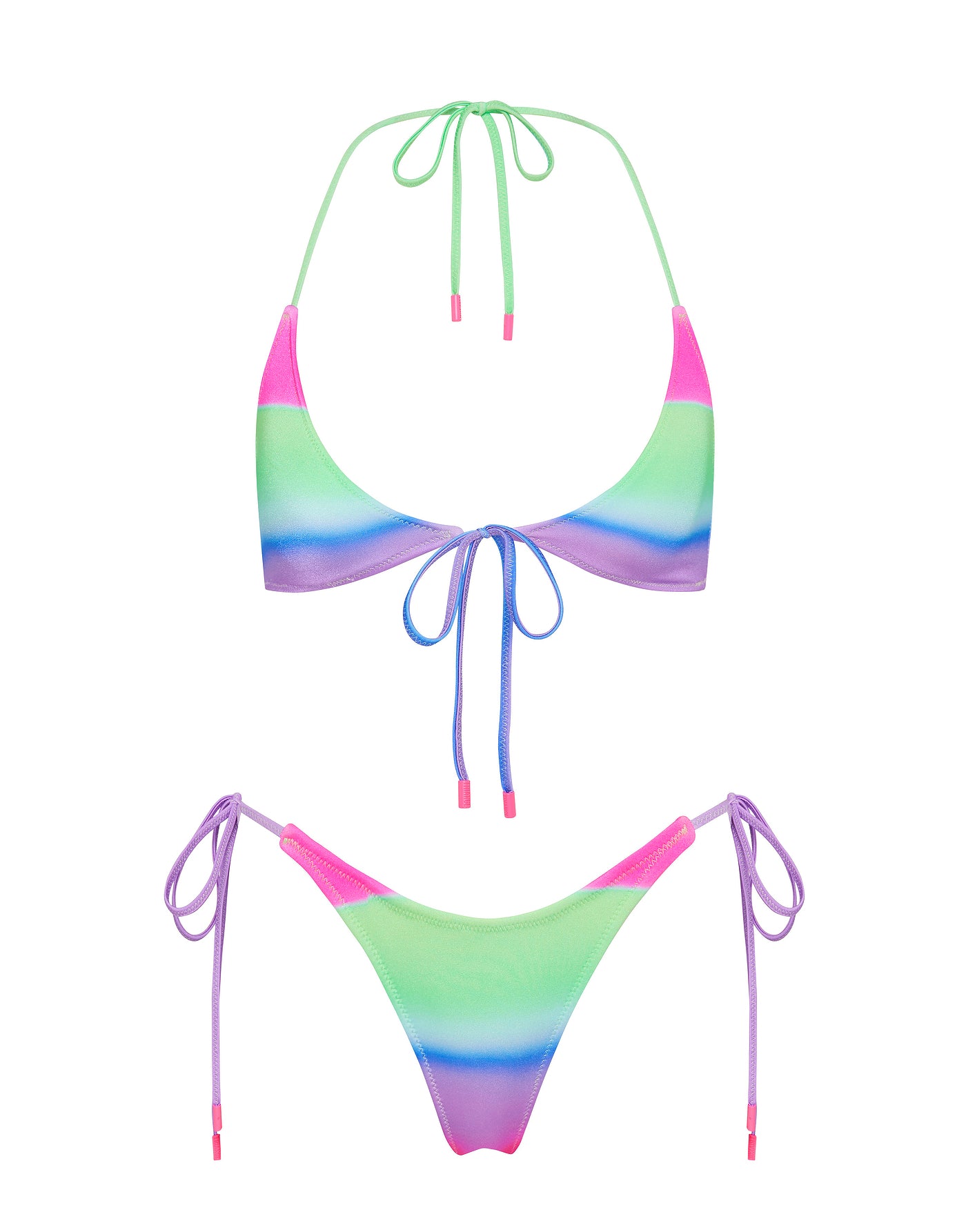 SOFI - PADDLE POP OMBRE Halter Bikini Set
