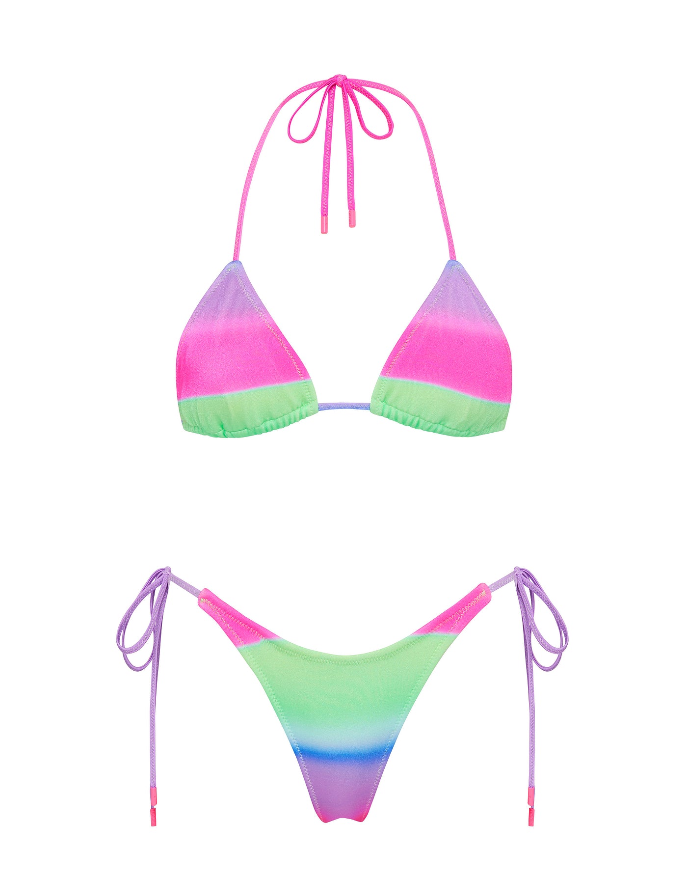VINCA - PADDLE POP OMBRE Triangle Bikini Set