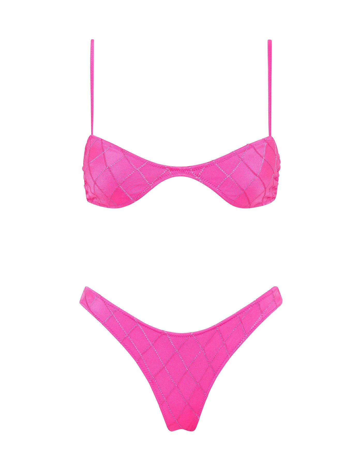 ESTE - POMEGRANATE Pink Scoop Bikini Set - Image 6