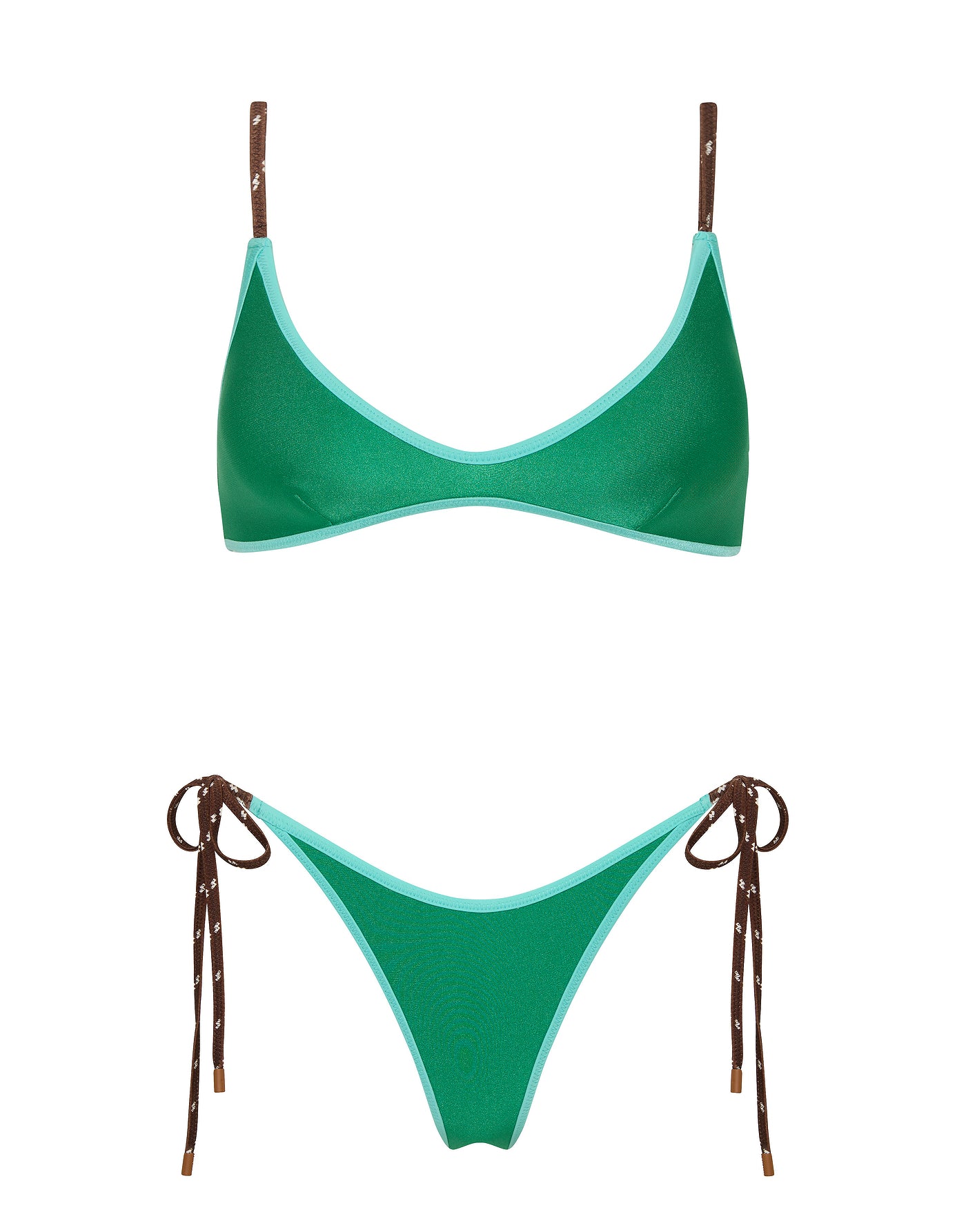 MAIA - JADED GREEN Neoprene Crop Bikini Set - Image 6